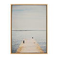 Sylvie Standing on the Dock Framed Canvas by Laura Evans