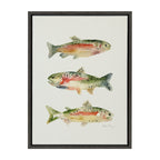 Sylvie Rainbow Trout Framed Canvas by Cathy Zhang