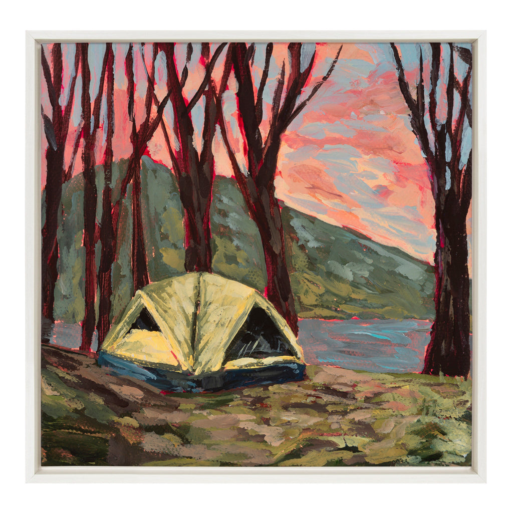 Sylvie Tent 2 Framed Canvas by Emily Kenney