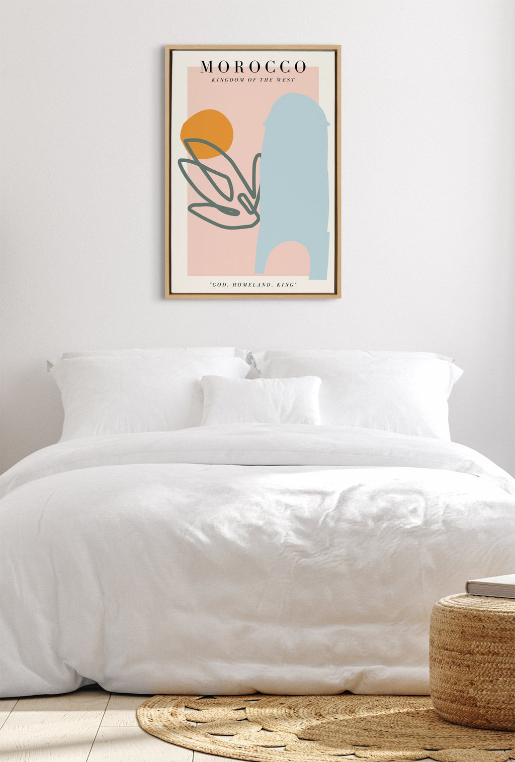 Sylvie Travel Poster Morocco No.1 Framed Canvas by Chay O.