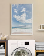 Sylvie Beach Framed Canvas by Alicia Abla