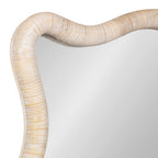 Rahfy Rattan Rectangle Scallop Mirror
