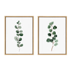 Sylvie Eucalyptus Framed Canvas Set by Maja Mitrovic