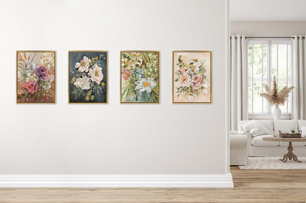 Sylvie Flower Garden Framed Canvas by Annie Quigley