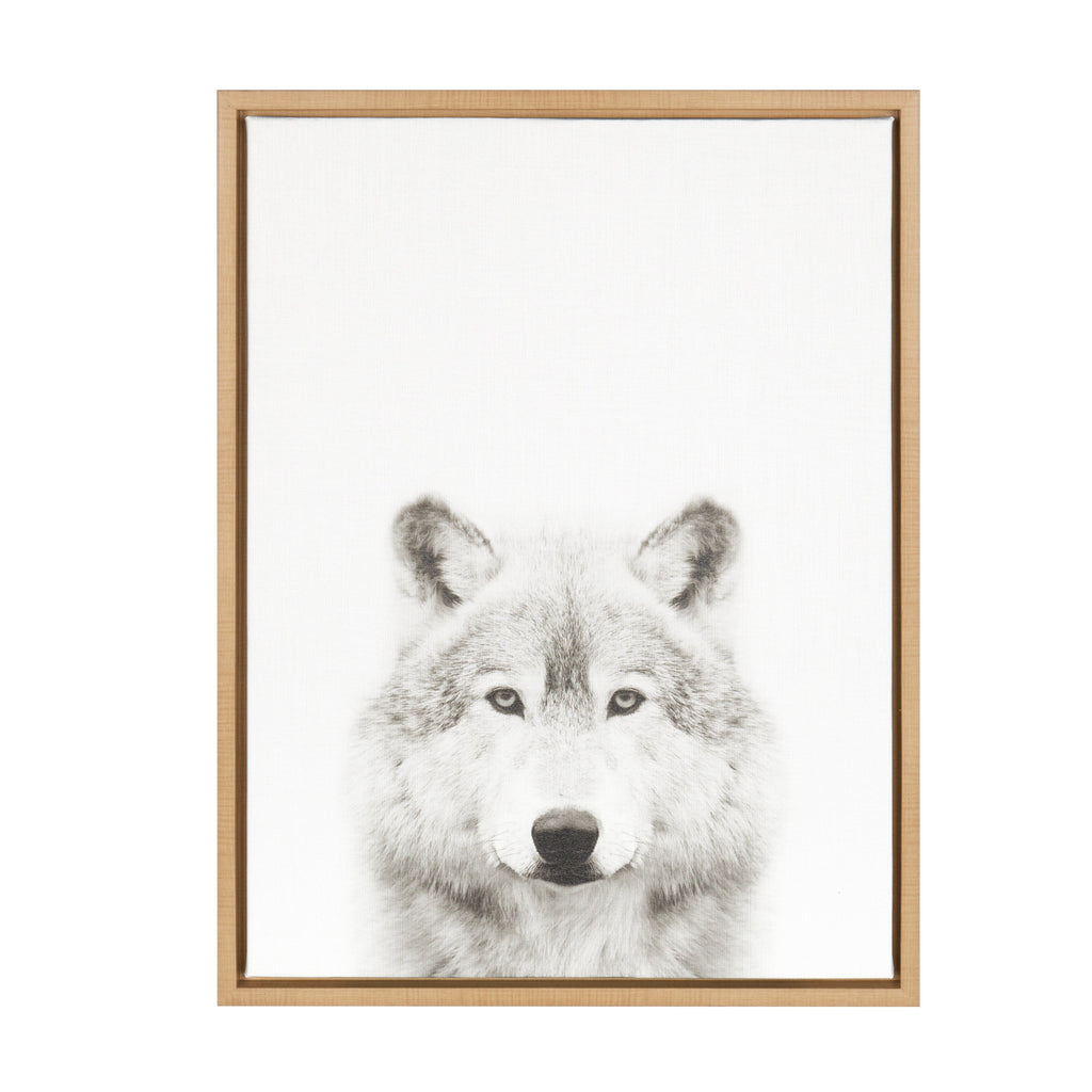 Sylvie Wolf Framed Canvas by Simon Te Tai