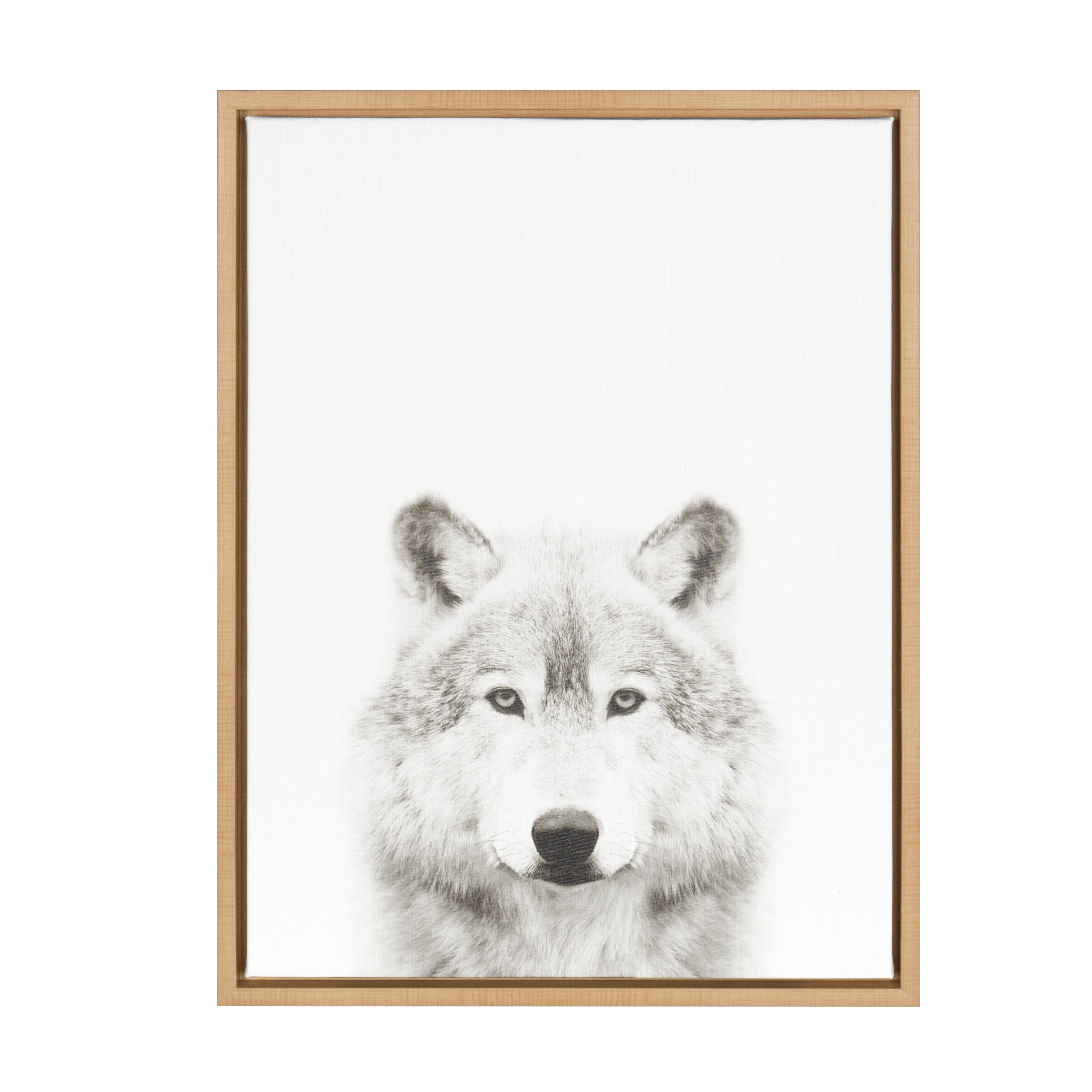 Sylvie Wolf Framed Canvas by Simon Te Tai