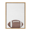 Sylvie Color Football Portrait Framed Canvas, Natural 18x24