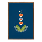 Sylvie Orchid Framed Canvas by Amber Leaders Designs