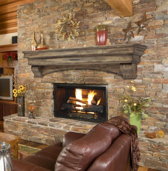 Pearl Mantels 4974820 The Celeste 48 In. Mantel Shelf Espresso Finish