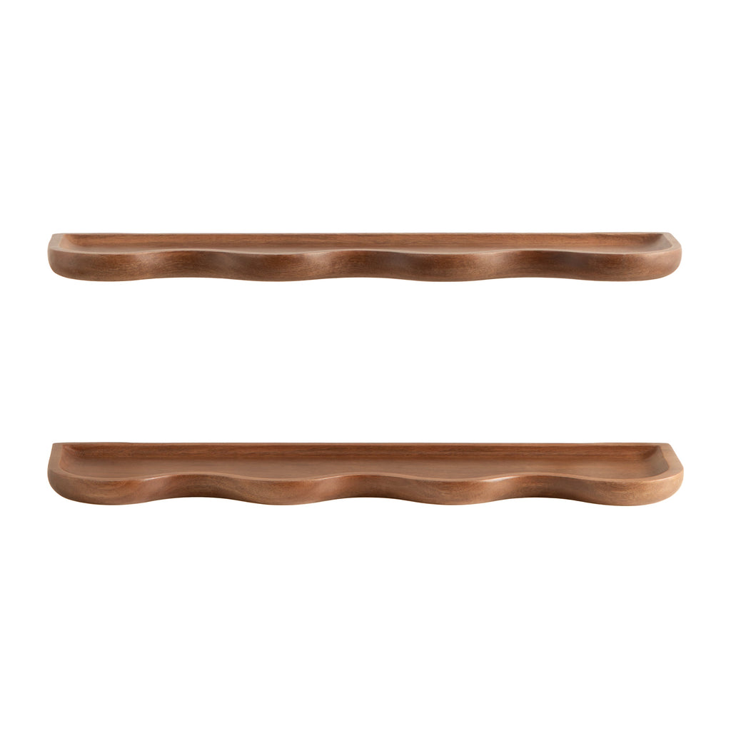 Alezar Wood Shelf Set