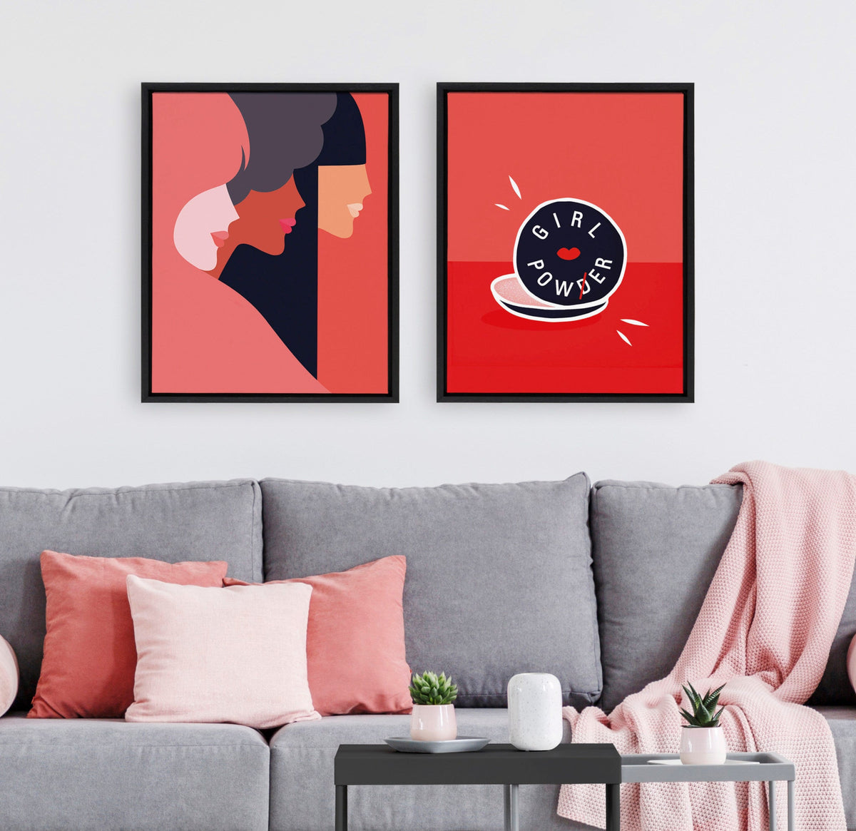 Sylvie Girl Power Framed Canvas By Dominique Vari