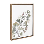 Sylvie Botanical Soft Split Fern Framed Canvas by Sara Berrenson
