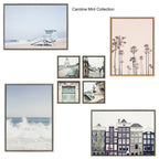 Sylvie Pink Palm Tree Paradise Framed Canvas by Caroline Mint
