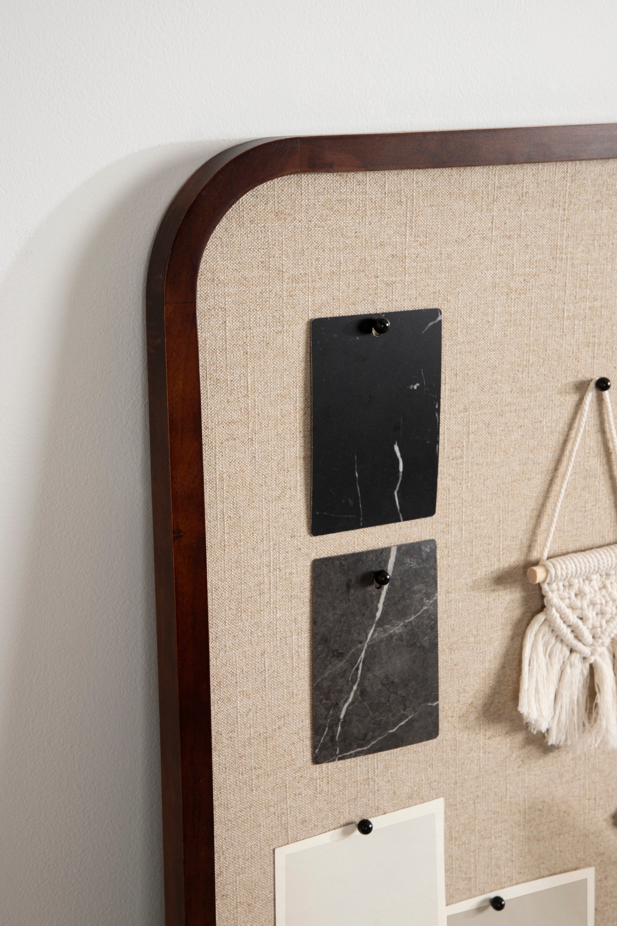 Hutton Wood Framed Fabric Pinboard