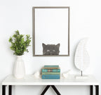 Sylvie Black Kitten Framed Canvas by Simon Te of Tai Prints