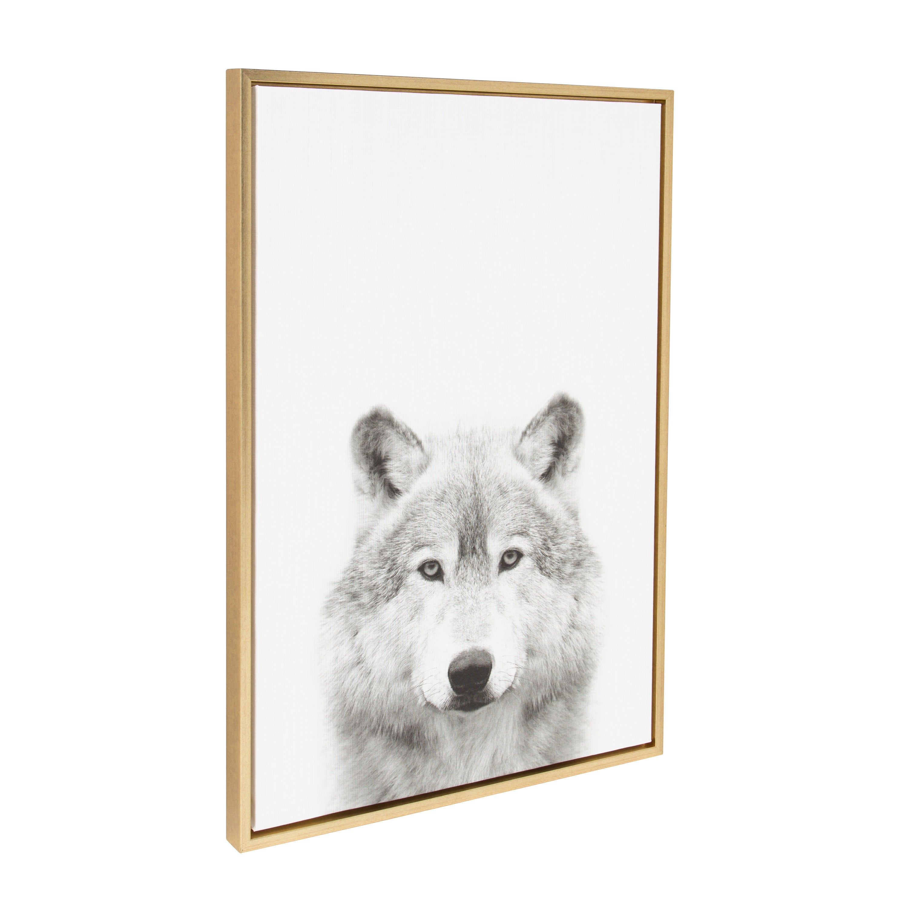Sylvie Wolf Framed Canvas by Simon Te Tai