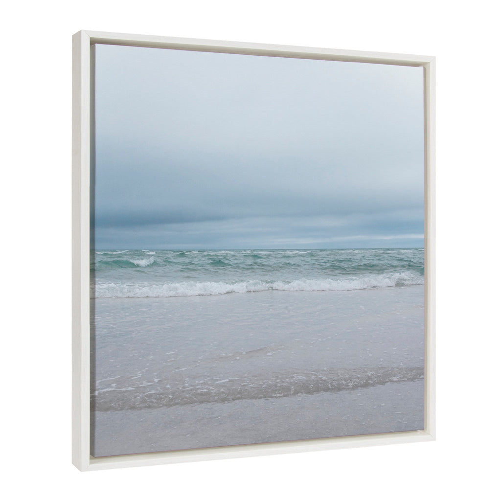 Sylvie Lifes a Beach Framed Canvas by Stephanie Klatt