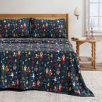 Turkish Cotton Christmas Flannel Sheet - Whittaker Collection