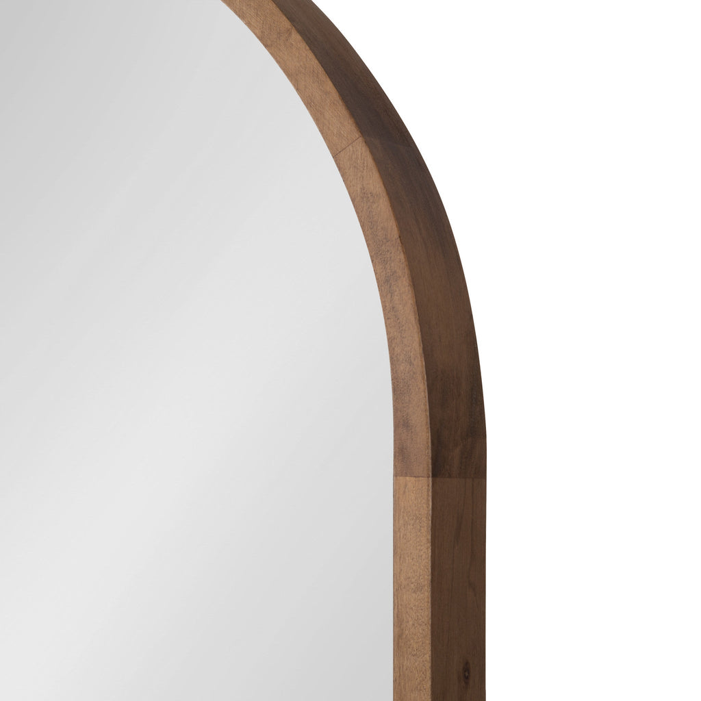Hutton Wood Framed Capsule Mirror