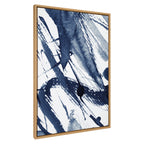 Sylvie Indigo Watercolor Framed Canvas by Amy Peterson Art Studio