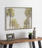 Sylvie LA California Palm Trees Framed Canvas by Laura Evans