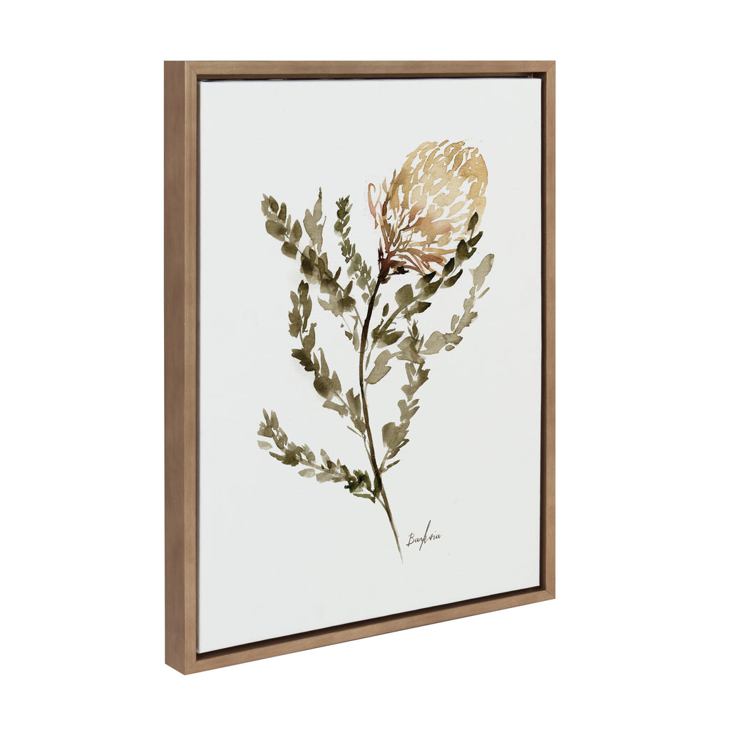 Sylvie Wild Banksia Framed Canvas by Sara Berrenson