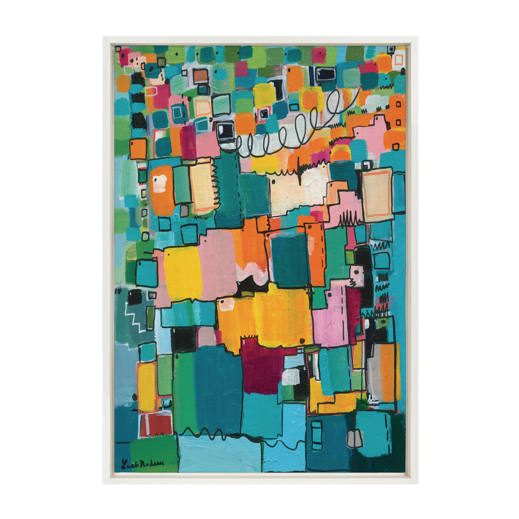 Sylvie Afternoon Delight Framed Canvas by Leah Nadeau