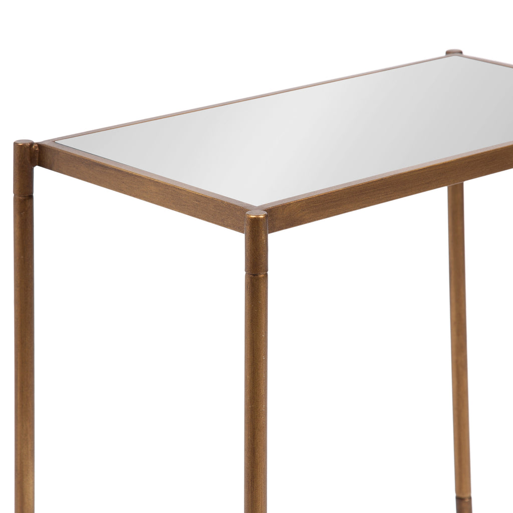 Catriona Side Table Mirror and Metal