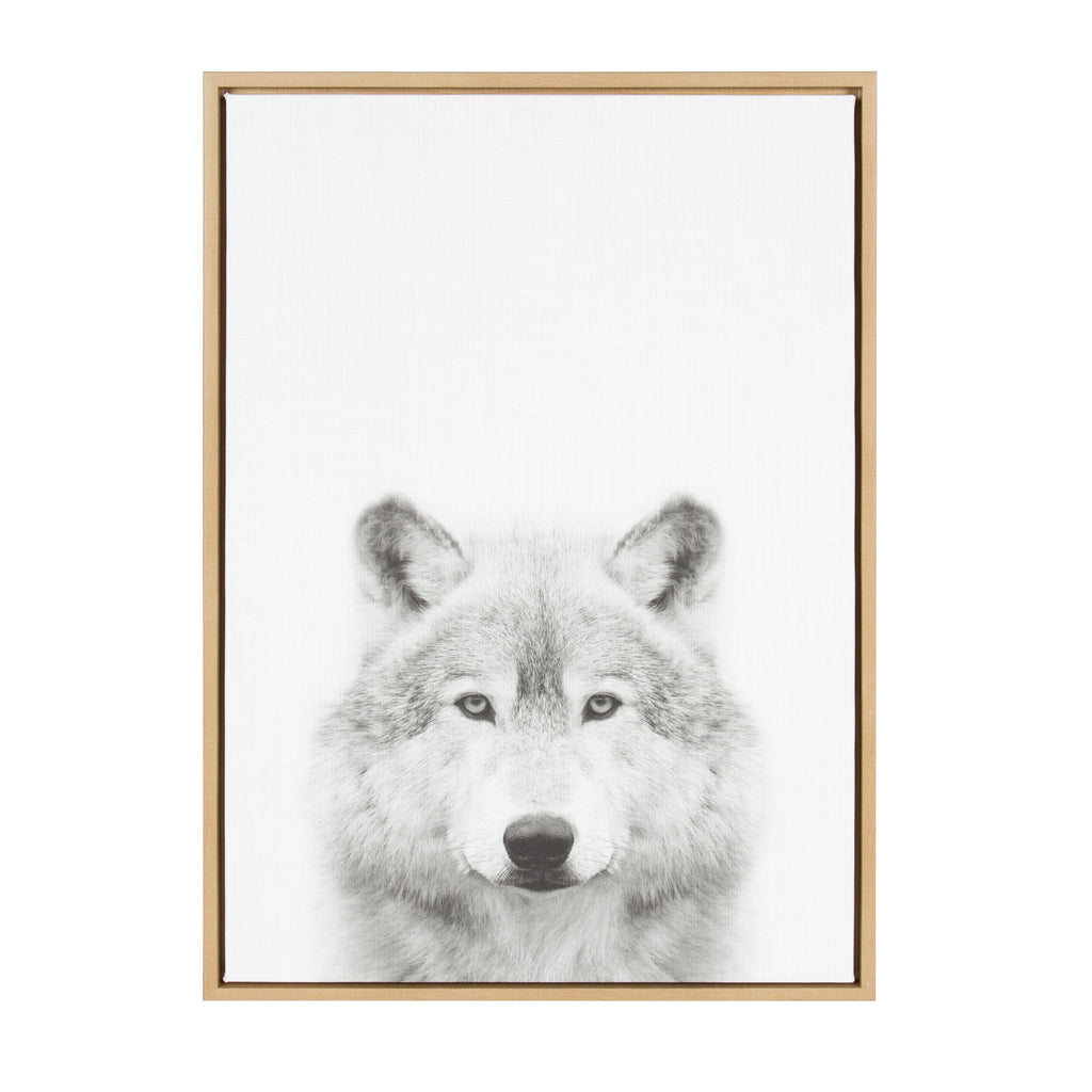 Sylvie Wolf Framed Canvas by Simon Te Tai