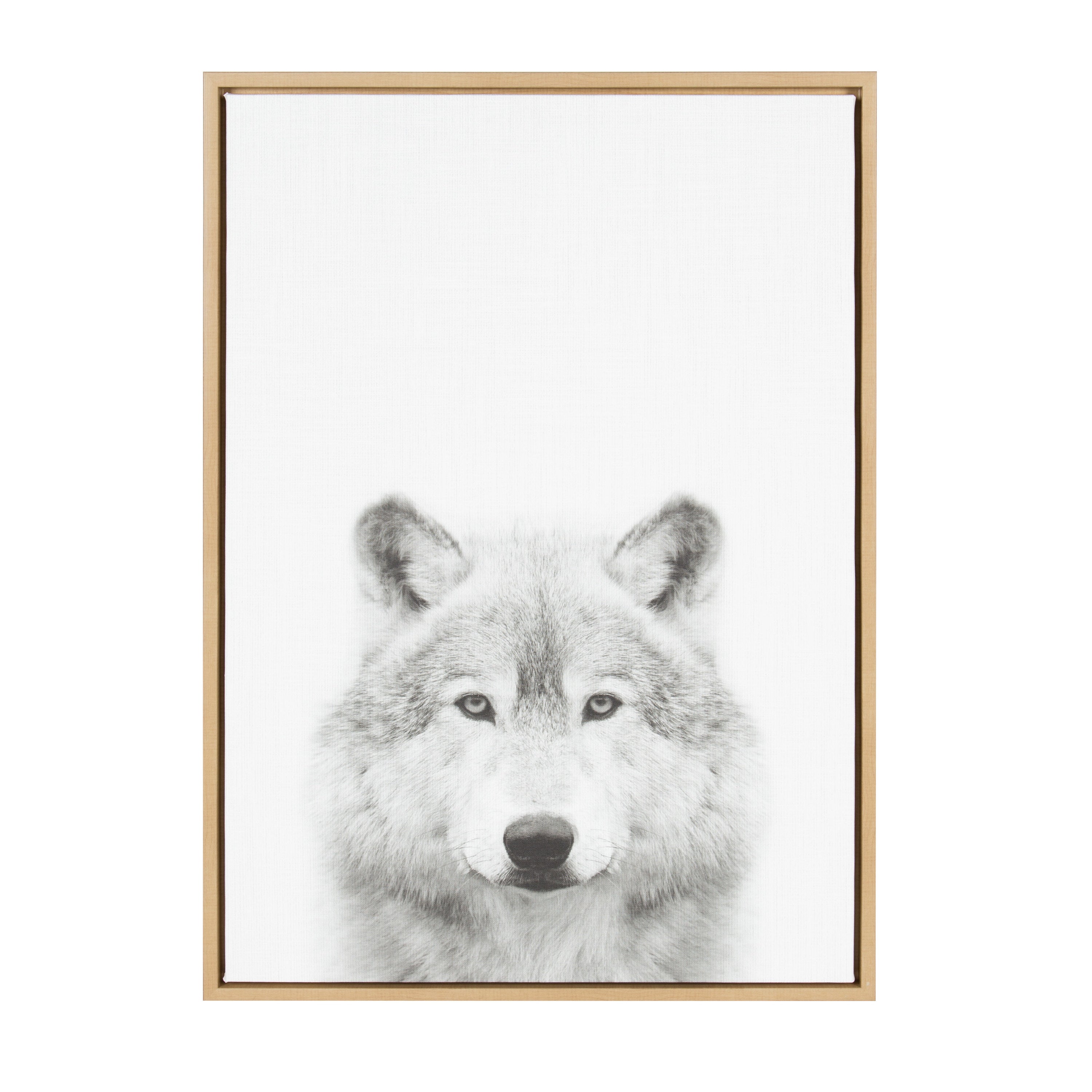 Sylvie Wolf Framed Canvas by Simon Te Tai