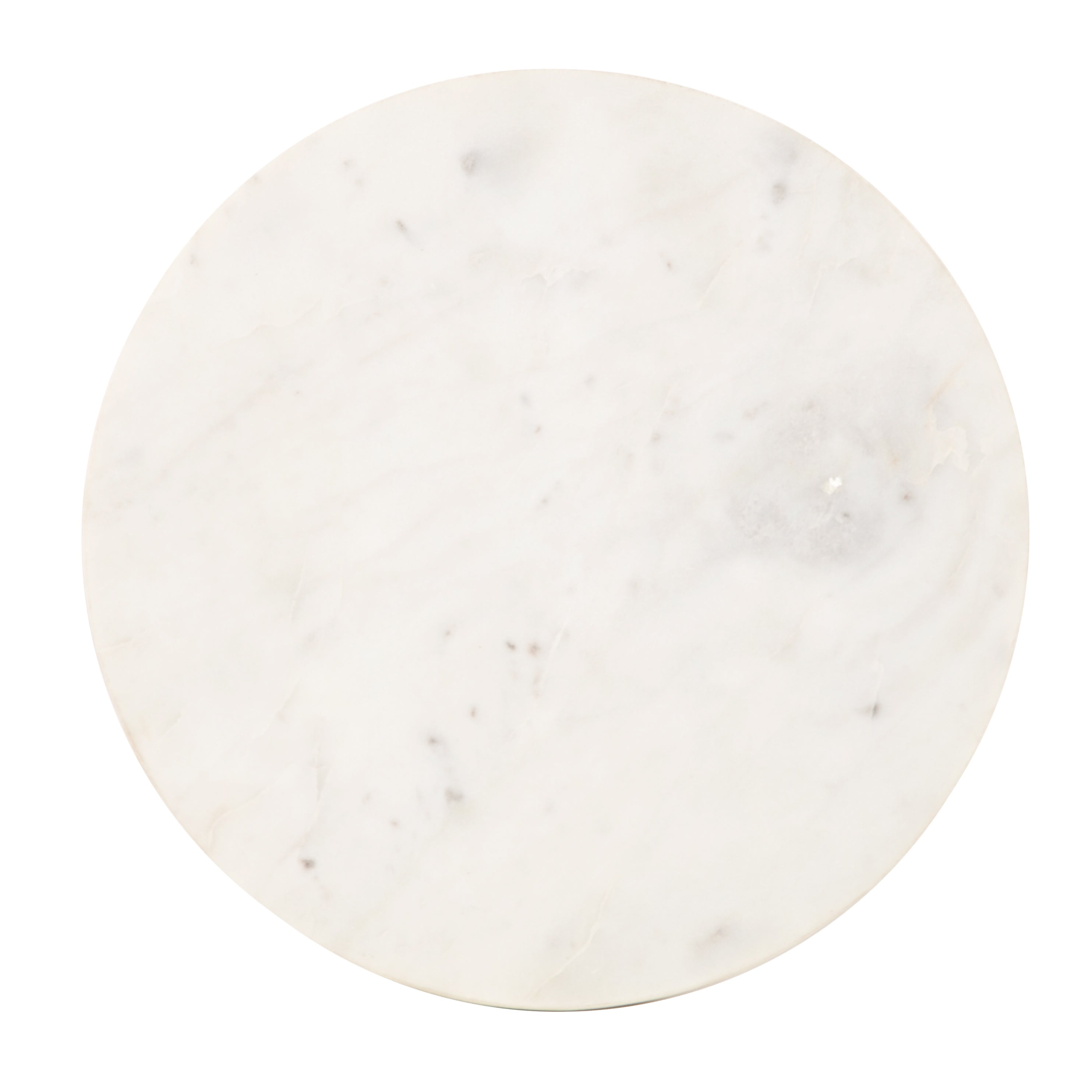Baronet Round Marble and Metal Table
