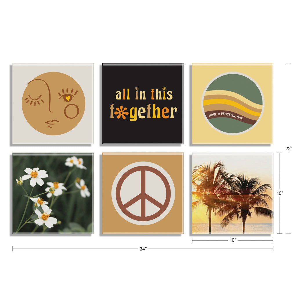 Timeless Retro Floating Acrylic Set