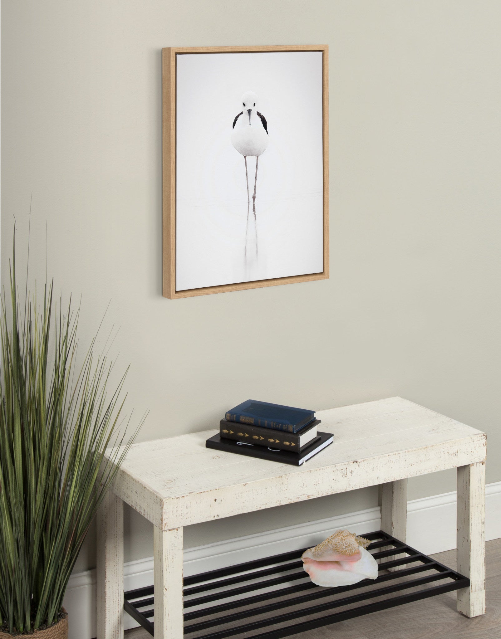 Sylvie Seagull Framed Canvas by Tai Prints