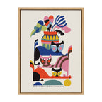 Sylvie 3 Cats Framed Canvas by Rachel Lee of My Dream Wall