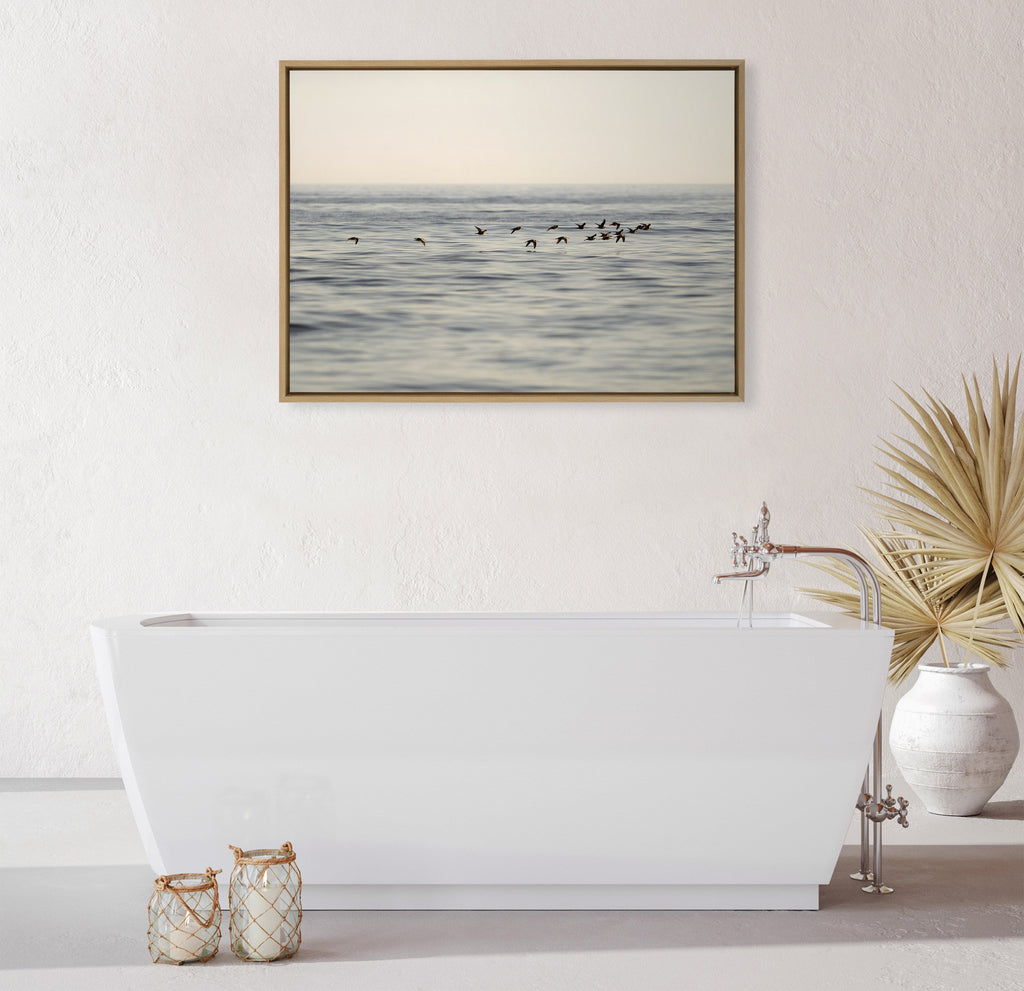 Sylvie Birds of a Feather Framed Canvas by Crystal Lynn Collins
