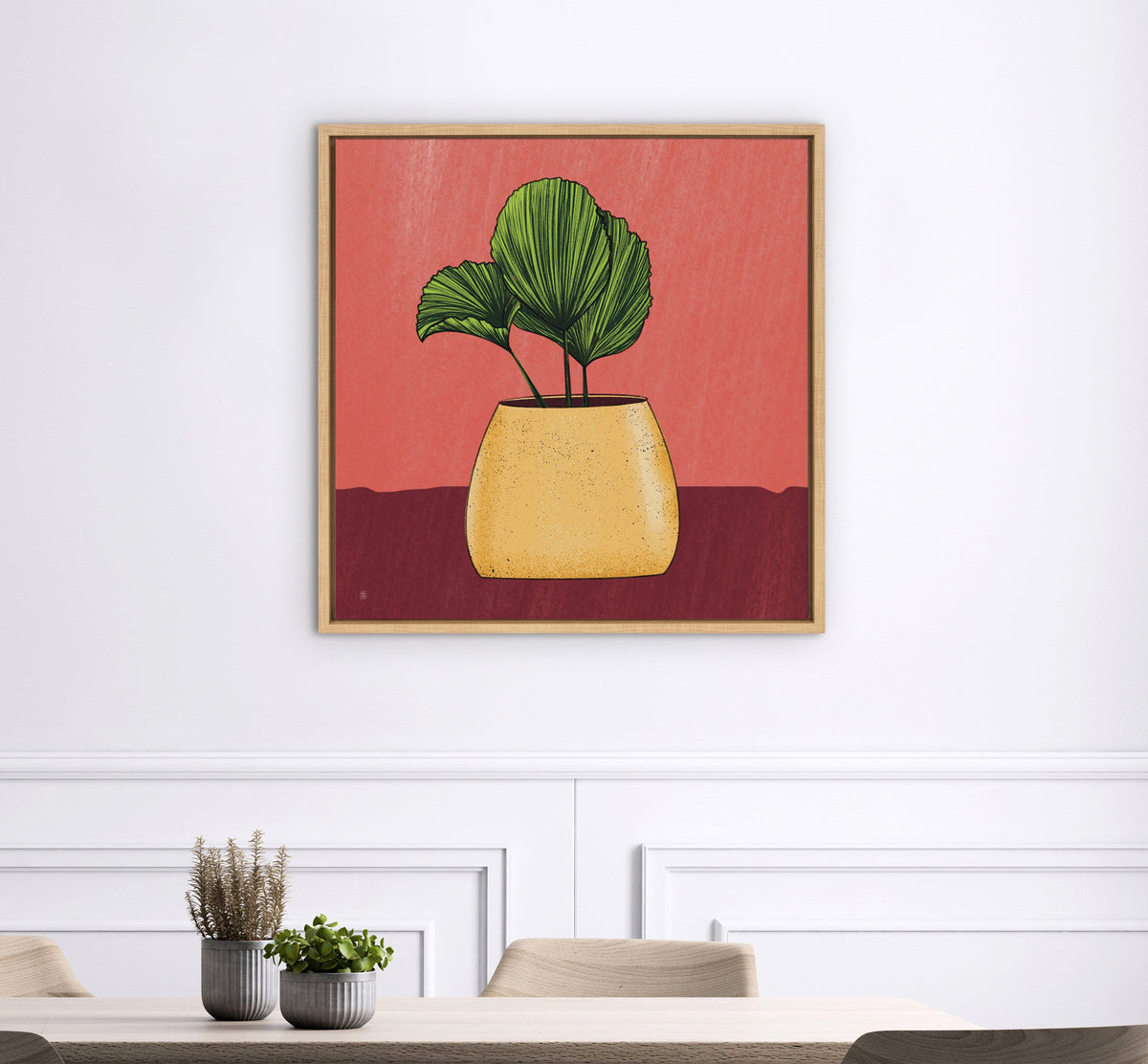 Sylvie East Wind Framed Canvas by Mary Joak