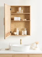 Ori Rattan Mirror Vanity Cabinet
