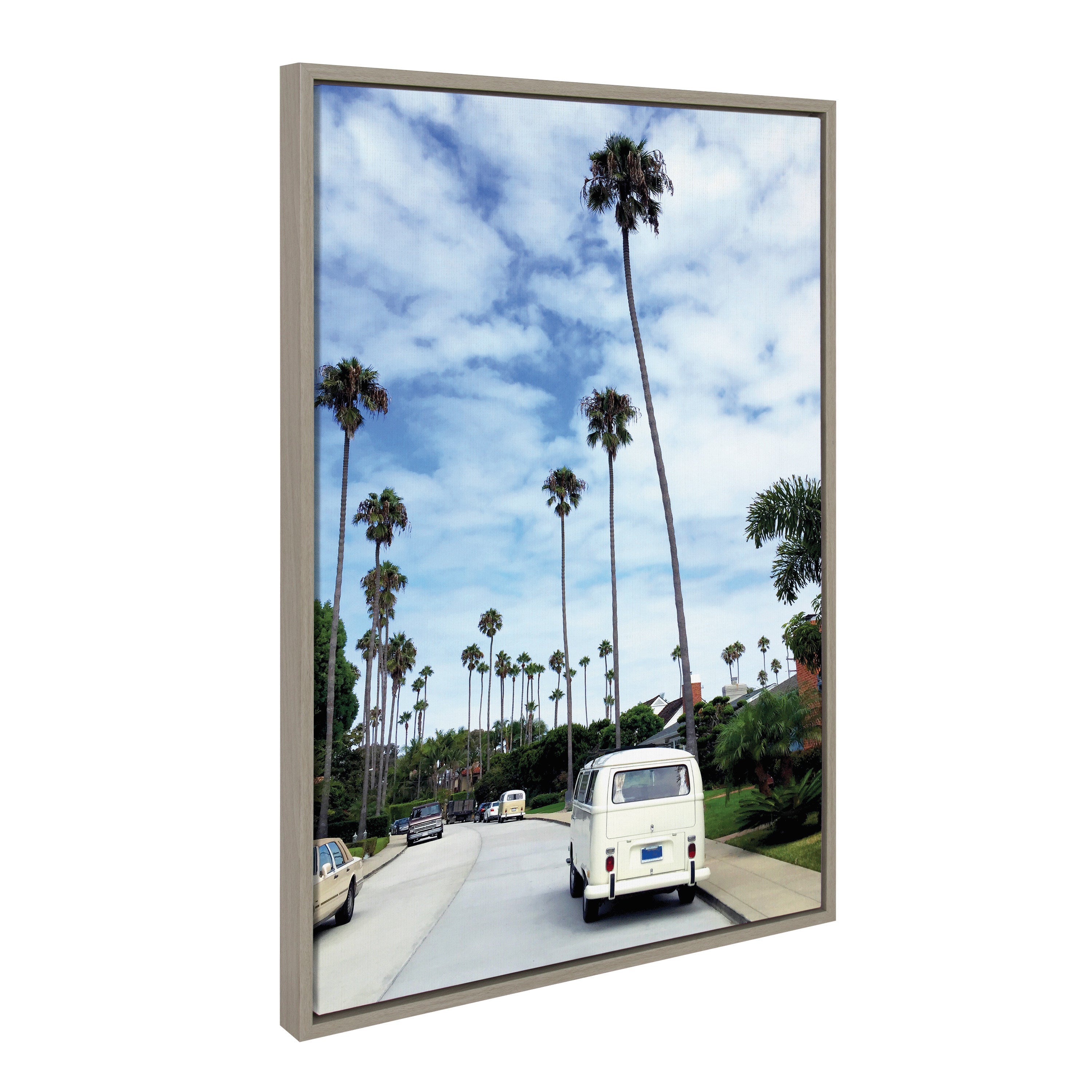Sylvie La Jolla Commute Framed Canvas by Rachel Bolgov