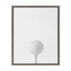 Sylvie Golf Ball Portrait Framed Canvas, Gray 18x24
