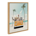 Sylvie Beach Adventures Framed Canvas by July Art Prints