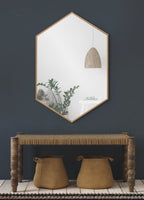 Rhodes Framed Hexagon Wall Mirror