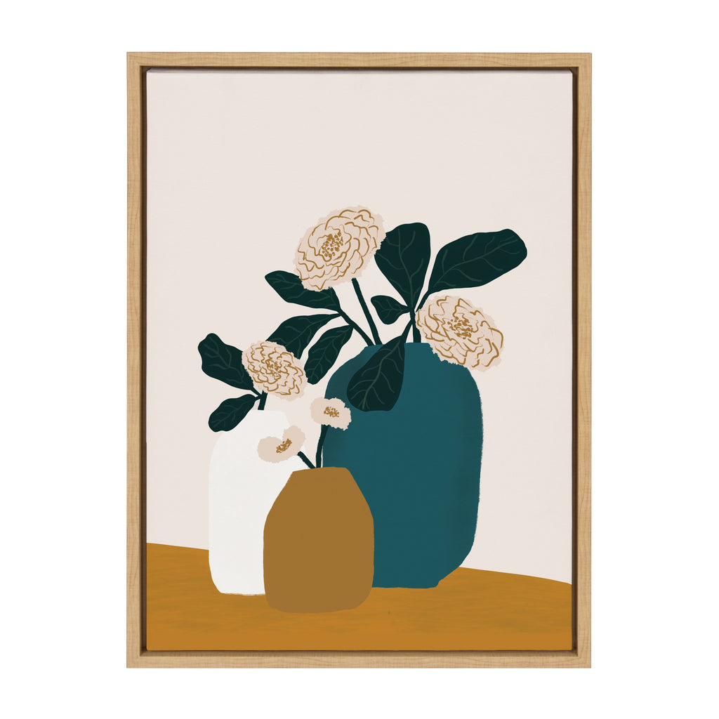 Sylvie Stillness Framed Canvas by Oris Eddu
