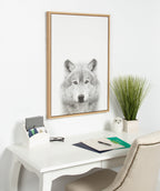 Sylvie Wolf Framed Canvas by Simon Te Tai