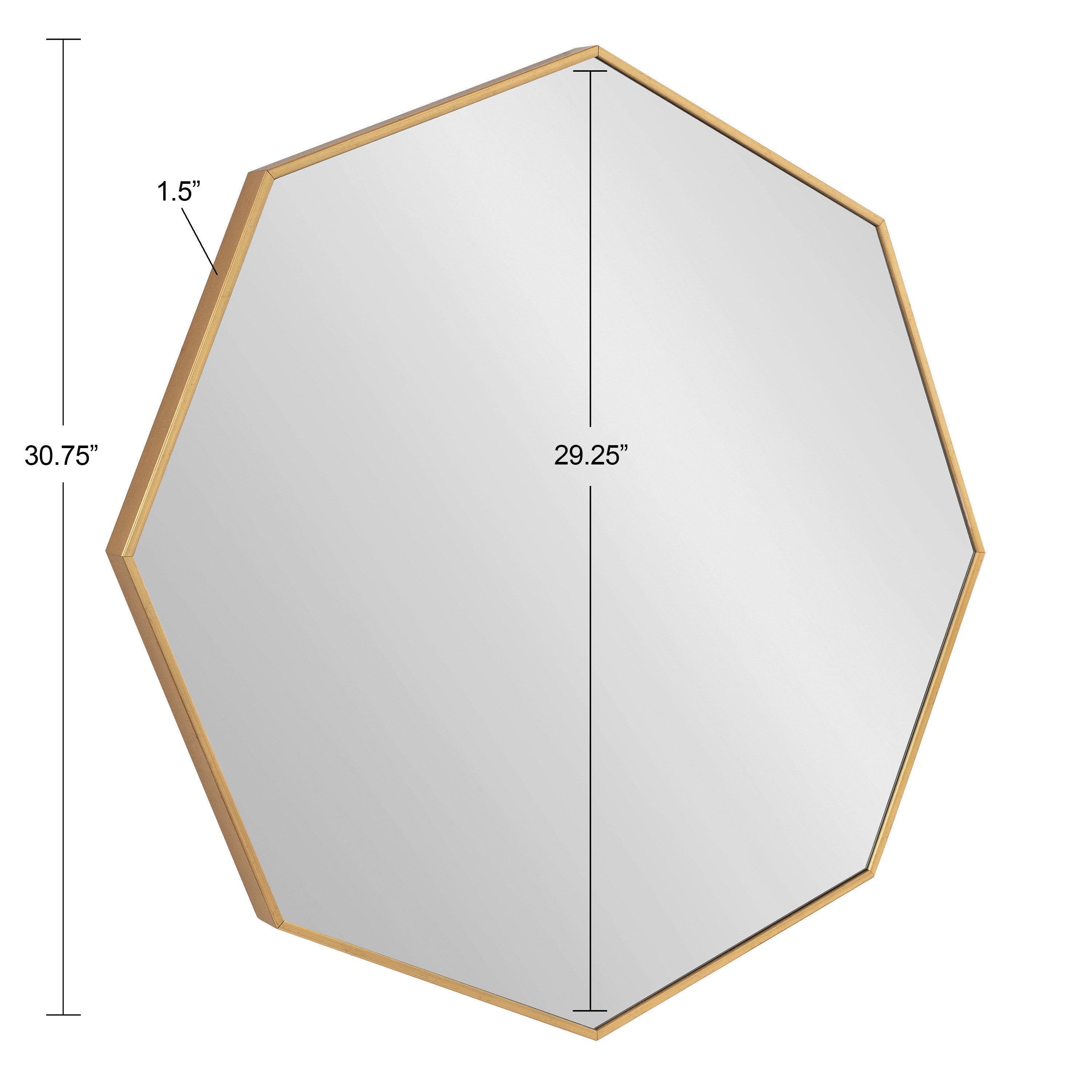 Rhodes Modern Octagon Mirror