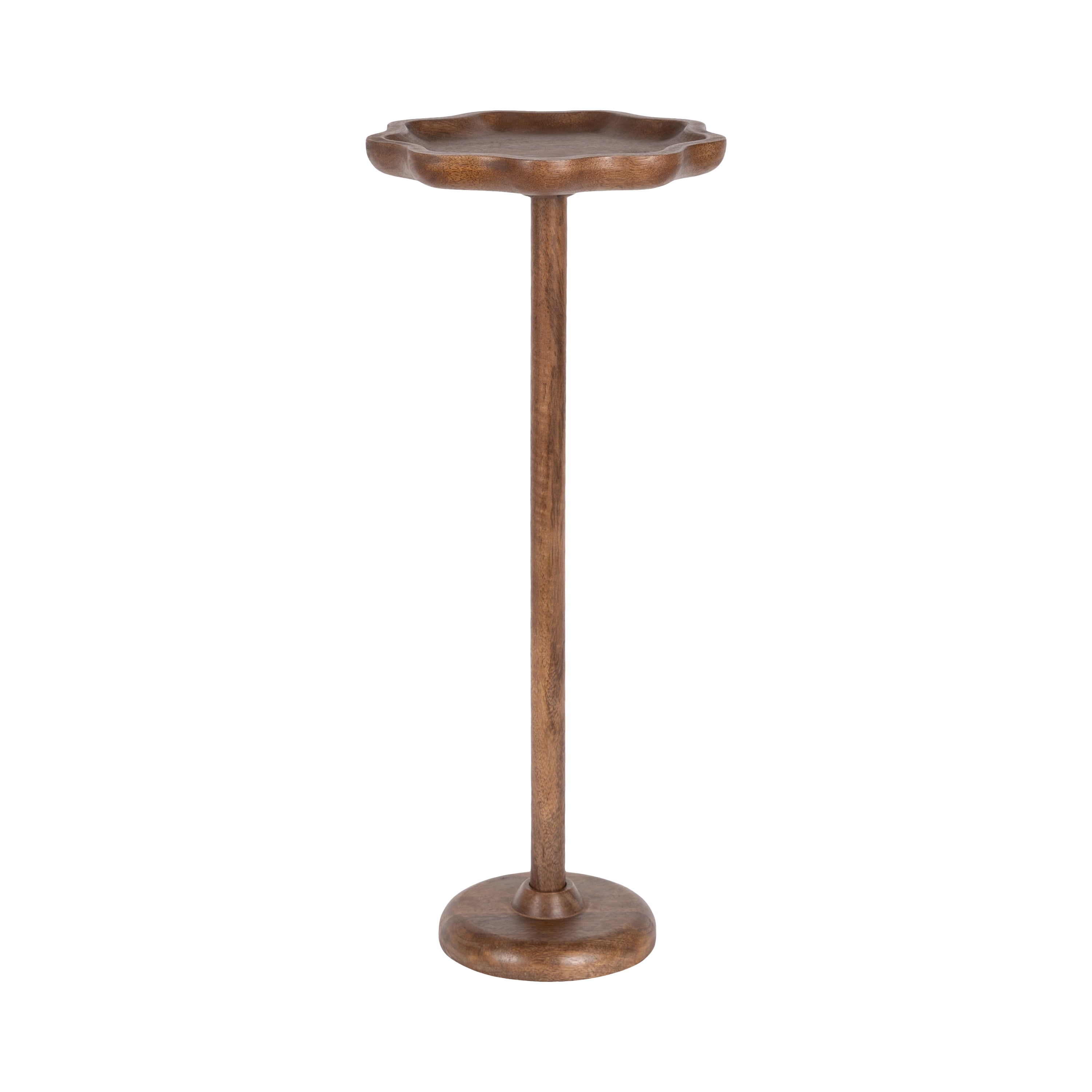 Alezar Scallop Wood Drink Table