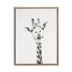 Sylvie Giraffe Framed Canvas by Simon Te of Tai Prints