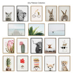 Sylvie Giraffe Front and Back Framed Canvas Set by Amy Peterson Art Studio