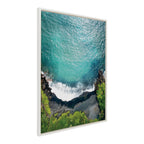 Sylvie Maui Black Sand Beach 1 Framed Canvas by Rachel Bolgov