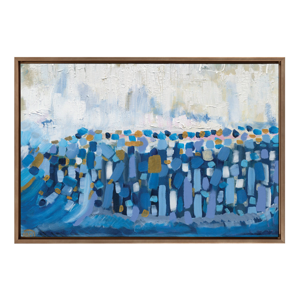 Sylvie Queen Elizabeth II Framed Canvas by Leah Nadeau