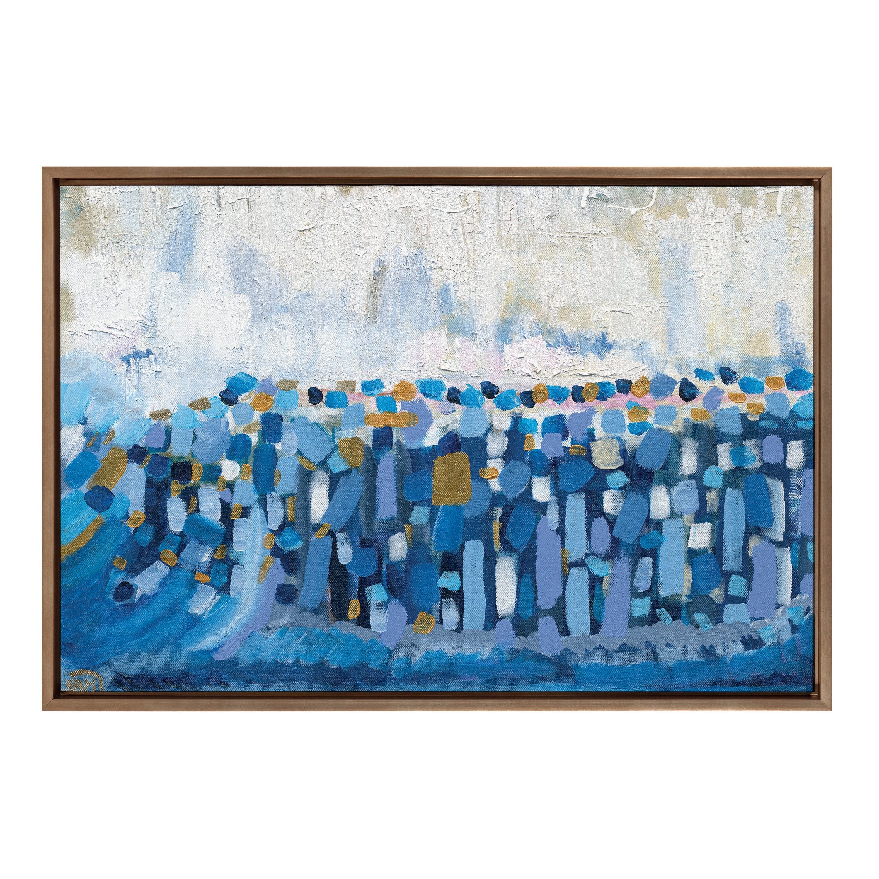 Sylvie Queen Elizabeth II Framed Canvas by Leah Nadeau